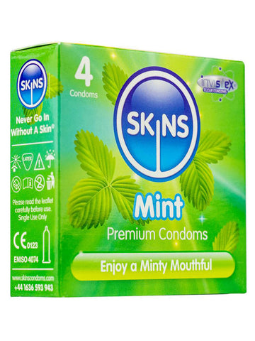 Skins (UK) Condoms 4 Pack - Mint